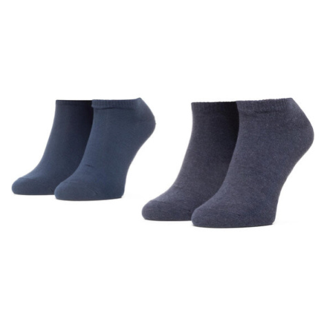 Levi's® Súprava 2 párov kotníkových ponožiek unisex 37157-0195 Tmavomodrá Levi´s