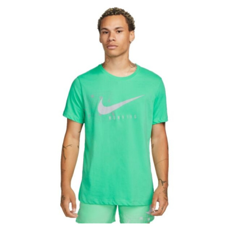 Nike NK DF TEE RUN DIV DFC SS Pánske bežecké tričko, svetlo zelená, veľkosť