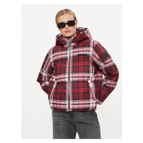 Tommy Hilfiger Vatovaná bunda New York Tartan WW0WW40233 Červená Relaxed Fit