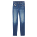 Džínsy Diesel D-Strukt-Z-T Sweat Jeans Modrá