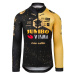 AGU Cyklistický dres s dlhým rukávom letný - AGU JUMBO-VISMA VELO - žltá/čierna