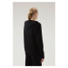 Mikina Woolrich Cashmere Blend Hoodie Black