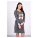 Honey girl graphite print dress