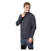 Pánska turistická mikina so zipsom 4F MENS FLEECE PLM013-22S-ANTHRACITE