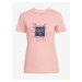Ružové dámske tričko NAX SEDOLA