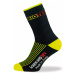 BIOTEX Cyklistické ponožky klasické - TERMO - čierna/žltá