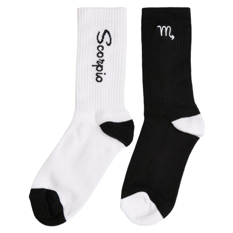 Zodiac 2-Pack Black/White Scorpion Socks mister tee