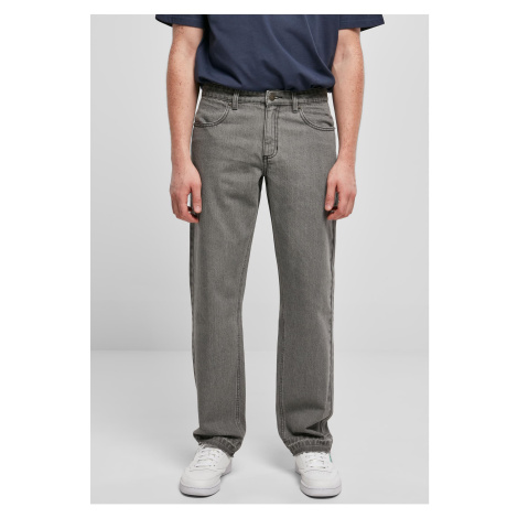 Open-brim jeans in a loose fit, medium grey