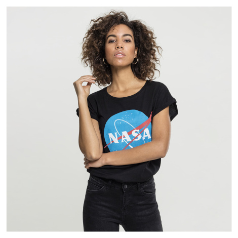 Tričko Urban Classics Ladies NASA Insignia Tee Black