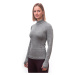 SENSOR MERINO BOLD dámske tričko dl.rukáv roll neck cool gray