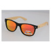 Polarzone Oranžové drevené polarizačné okuliare Wayfarer &quot;Wood&quot; 425175542