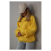 Madmext Yellow Basic Knitwear Sweater