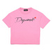 Tričko Dsquared2 Slouch Fit T-Shirt Ružová