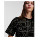 Tričko Karl Lagerfeld Square Aop T-Shirt Čierna