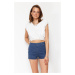 Trendyol Dark Blue Denim Mini Shorts