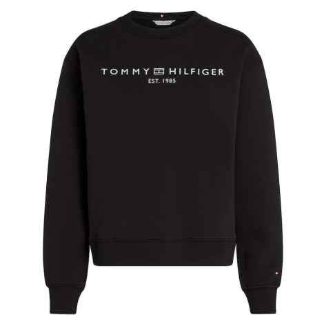 TOMMY HILFIGER Mikina  čierna / biela