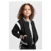 Boys' College Sweat Jacket Chamois Black/White