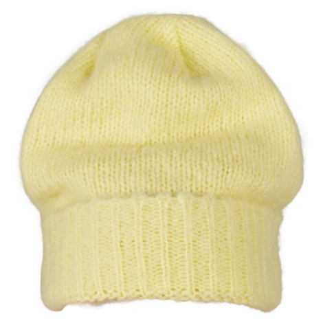 Knitted beanie - yellow