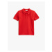 Koton Basic Polo T-Shirt with Short Sleeves and Button Detail.