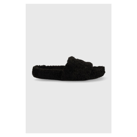 Papuče Polo Ralph Lauren Elenore čierna farba, FLF5313ARL