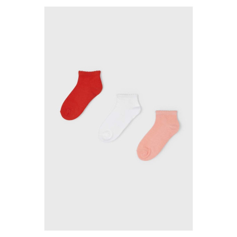 Detské ponožky Mayoral 3-pak oranžová farba