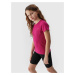 Girls' Plain T-Shirt 4F - Pink