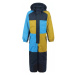 Chlapčenský zimný overal COLOR KIDS Coverall colorblock, AF 10.000, blue