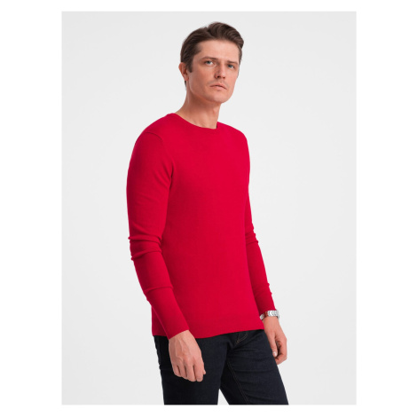 Červený pánsky sveter Ombre Clothing