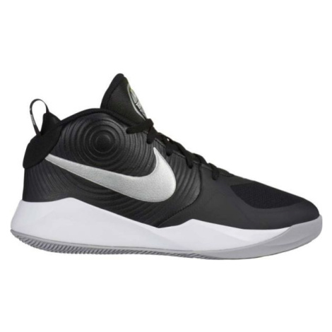 Nike TEAM HUSTLE D9 Detská basketbalová obuv, čierna, veľkosť