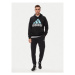 Adidas Mikina Essentials Logo Hoodie IJ8574 Čierna Regular Fit