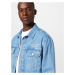 Calvin Klein Jeans Prechodná bunda  modrá denim / biela