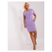 Light purple cotton dress of larger size