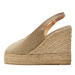 Castañer Espadrilky Barbara/8Ed/032 023409 Zlatá