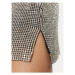 Juicy Couture Mini sukňa Chainmail JCMGS223261 Strieborná Slim Fit