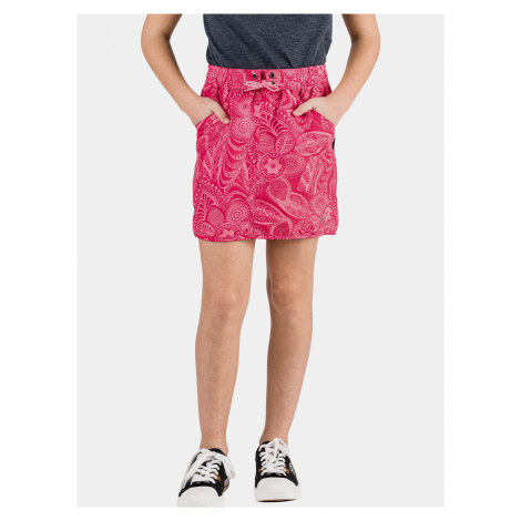 Ružová dievčenská kvetovaná sukňa SAM 73