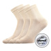 VOXX Pravidelné ponožky béžové 3 páry 110195
