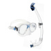 Juniorský potápačský šnorchlovací set CRESSI MAREA JUNIOR + SEAL DRY JUNIOR COMBO CLEAR AZURE