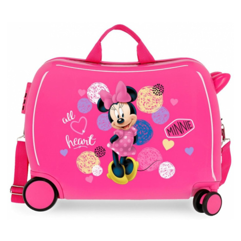Detský cestovný kufor na kolieskach / odrážadlo MINNIE MOUSE Heart, 34L, 2059821