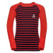 Odlo BL TOP CREW NECK L/S ACTIVE WARM KIDS červená - Detské tričko s dlhým rukávom