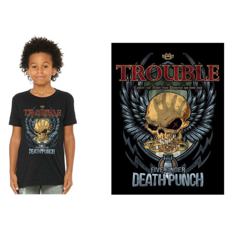 Five Finger Death Punch tričko Trouble Čierna