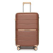 KONO British Traveller kabínový kufor polypropylén - hnedá/apricot - 36L