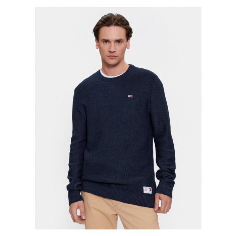 Tommy Jeans Sveter DM0DM15060 Tmavomodrá Regular Fit Tommy Hilfiger