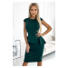 Elegant women's midi dress with peplum Numoco