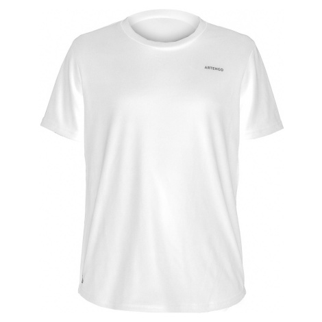 Detské tenisové tričko TTS100 Club biele ARTENGO