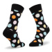 Happy Socks Ponožky Vysoké Unisex BD01-099 Čierna
