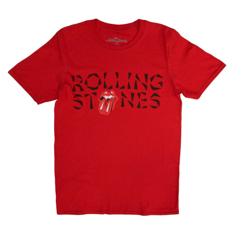 The Rolling Stones tričko Hackney Diamonds Shard Logo Červená