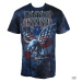 Tričko metal LIQUID BLUE Lynyrd Skynyrd True Red, White & Blue Tie-Dye Čierna viacfarebná