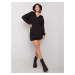 Women's black dress with hood