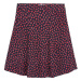 Tommy Hilfiger Sukňa - ABO ALLOVER HEART VISCOSE SKIRT modrá