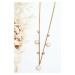 Women's gold chain with white flowers